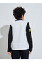 Teen Boys Off-White Polo T-Shirt with Long Sleeves - 4