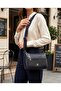 Multi-Compartment Patterned Women's Shoulder Bag - Stylish and Convenient Daily Bag - 4
