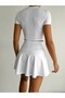 Women's Belize Fabric High Waist Mini Skirt with Inner Tights - 4