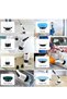 Rechargeable Electric Spin Scrubber with 8 Replacement Brush Heads and Adjustable Handle for - 2