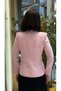 Women's Linen Jacket Pink Blazer Jacket |   Sequined Detailed Long Sleeve Stylish Jacket Double-Breasted Jacket - 6