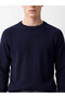 Xside Navy Blue Crew Neck Men's Knitwear Sweater - 3
