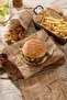 Newspaper Patterned Greaseproof Serving Paper 26X36 cm Hamburger Potato Presentation Paper (50 Pieces) - 2