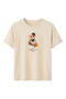 Women's Beige Beverly Hills Teddy Bear Printed T-Shirt Comfortable Fit 100% Cotton - 2
