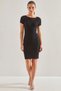 Women's Ribbed Camisole Black Dress