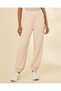 Women Ivory Active T-Shirt And Full Length Bottom Set