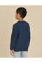 Boys Navy Cable Knit Sweater - 3