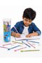 24-Piece Kids Decorative Pencil and Eraser Stationery Set with 18 Pencils, 6 Erasers and Reusable Transparent Storage Container for Writing, Drawing and School - 3