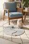 Pet Handmade Cat Scratching Mat with Toys, 100% Cotton Rope, Gray - 2