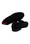 Black Color Laceless Genuine Velvet Men's Shoes - 2