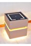 Modern Bedside Nightstand Table with LED Mirror, Sensor Light, Wireless Charging and BT Speaker 40CM - 7