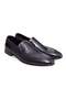 Black Color Laceless Genuine Leather Leather Sole Men's Shoes