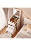 Bedroom Makeup Table with LED Light & Storage Stool, Multi-Drawer Storage Cabinet, Practical Dresser Table, Bedroom Vanity Table, Women's Beauty Storage Essential - 6