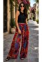 Viscose Basic High Waist Wide Leg Lace-Up Women's Trousers Dasanli - 2