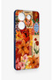 Tecno Camon 20 Pro Compatible Orange Lily Patterned Silicone Case - 3