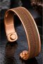 100% Pure Copper Magnetic Bracelet Gold and Copper Color Multiple Twist Chain Detailed Women's Adjustable Premium Design