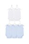 H&C 5-Pack 100% Cotton Patterned Jacquard Sleeveless Baby Bodysuit