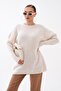 Women's Striped Patterned Knitwear Loose Sweater 265040 - - 2