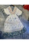 Embroidered Long Half-Sleeve Cotton Lined Dress Size 36-38 - 4