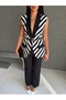 Imported Crepe Fabric, Detailed Lined Belt Included, Special Design Jacket and Trousers Set - 2