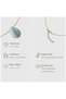 Emotions Collection 100% Natural Aquamarine Necklace - the Stone of Emotional Balance - 7