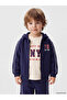 Navy Blue New York Printed Baby Boy 3-Piece Set - 2