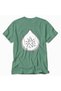 Minimal Fig Linear Design T-Shirt - Green - 6