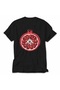 Unisex Pomegranate Botanical Art Printed T-Shirt Design - Black - 6