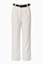Women's Belted Lycra Black Palazzo Pants - 4