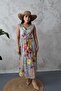 Blue Floral Patterned Summer Dress