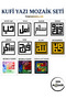 Kufi Lettering Mosaic Set – Words with Meaning in Stones - 4