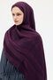 Naia Jacquard Shawl Stripe Pattern - Purple - 3