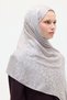 Italian Jacquard Shawl Leopard Pattern - Mink - 3