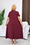 Plus Size Modal Fabric Pocket Flared Dress - 8