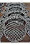 Black Tulle with French Lace Runner and Supla Set for 6 People Gray - 3