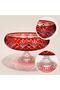Crystal Decor Handcrafted Water Lily Glass Bowl - Presentation Bowl - 28cm - 5
