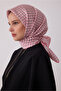Pink Monogram Pattern 100% Twill Silk Scarf 4418-80 - 2