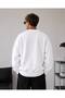 Men's Teddy Printed Crew Neck Oversized Sweatshirt - 2