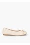 Girls Studded Bow Accent Ballerina Shoes - 3