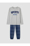 Esvab • Modern & Distinctive Zero Roba Collar Boys' Pajama Set - 3