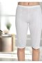 Women's Black Jacquard Below-The-Knee Capri Underwear Bermuda