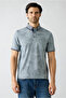 Polo Collar Regular Fit Patterned Pocket T-Shirt