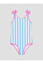 Nevavm Striped Girl's Swimsuit with a Difference