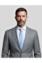 Blue Silk Tie with White Stripes – 8 cm Wide - 5