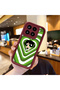 Mi 15 5g Compatible Case Camera Protective Cartoon Pattern Maroon Lover Couple Silicone Phone Case