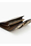 Monogram Textured Wallet with Flap Closure - 6