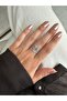 Silver Color Lilac Flower Ring - 3