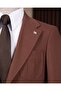 Slim Fit Men's Mono Collar Pocket Sports Jacket Tan T20144-24 - 3
