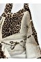Leopard Patterned Embroidered Women's Shoulder Bag (S6) - 3