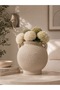 Elora Textured Decorative Vase with Handle - 2